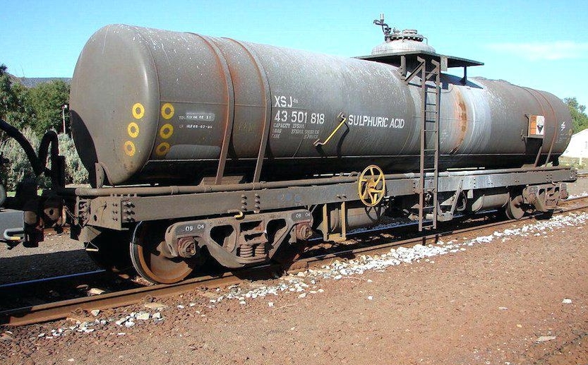 Grindrod Rail hauls acid