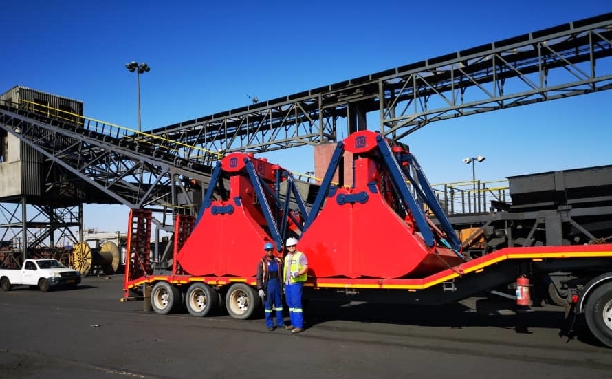 Walvis Bay Bulk Terminal (WBTT) takes delivery of two new 10cbm Grabs