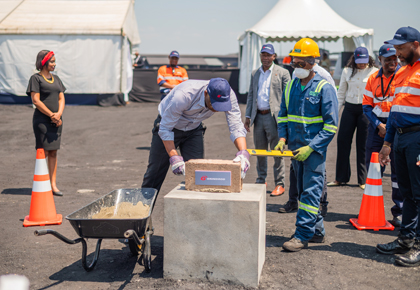 Breaking new ground at Matola terminal!